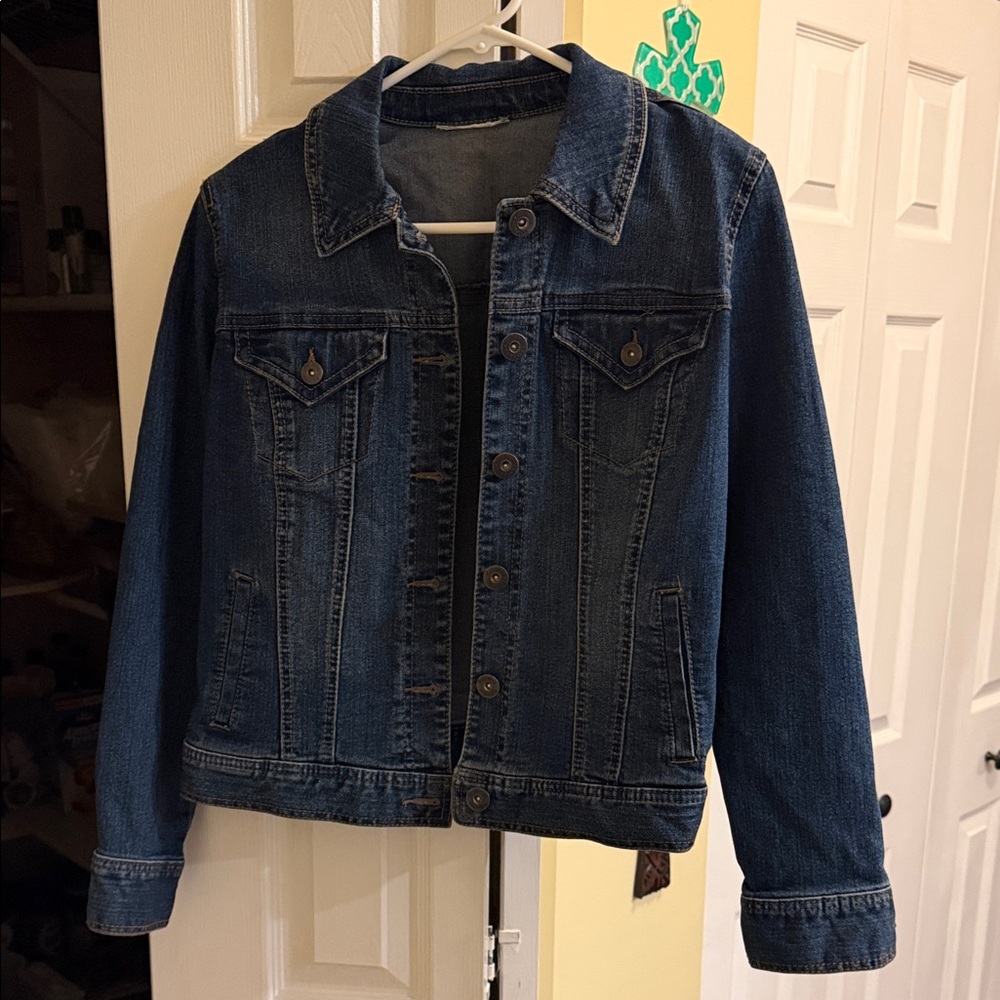 Style & Co. Dark Blue Denim Jacket